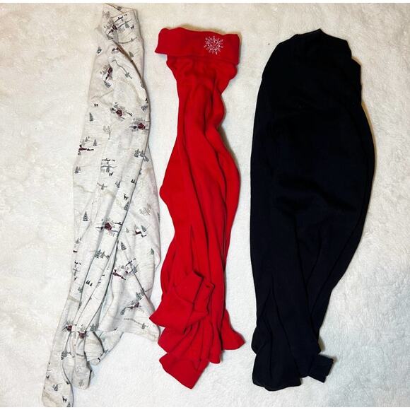 3 in 1 Women’s Lot Bundle Cotton Long Sleeve Holiday Turtlenecks Size Medium BRW - Picture 9 of 9